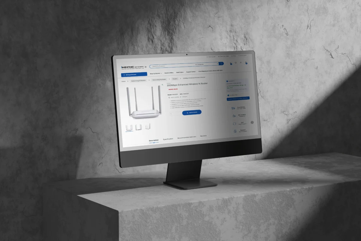 Insync Networks website hero