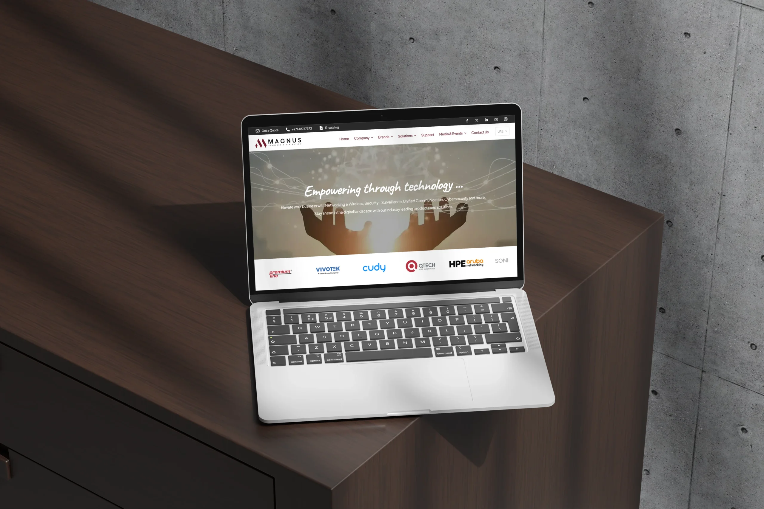 Magnus Infotech website hero