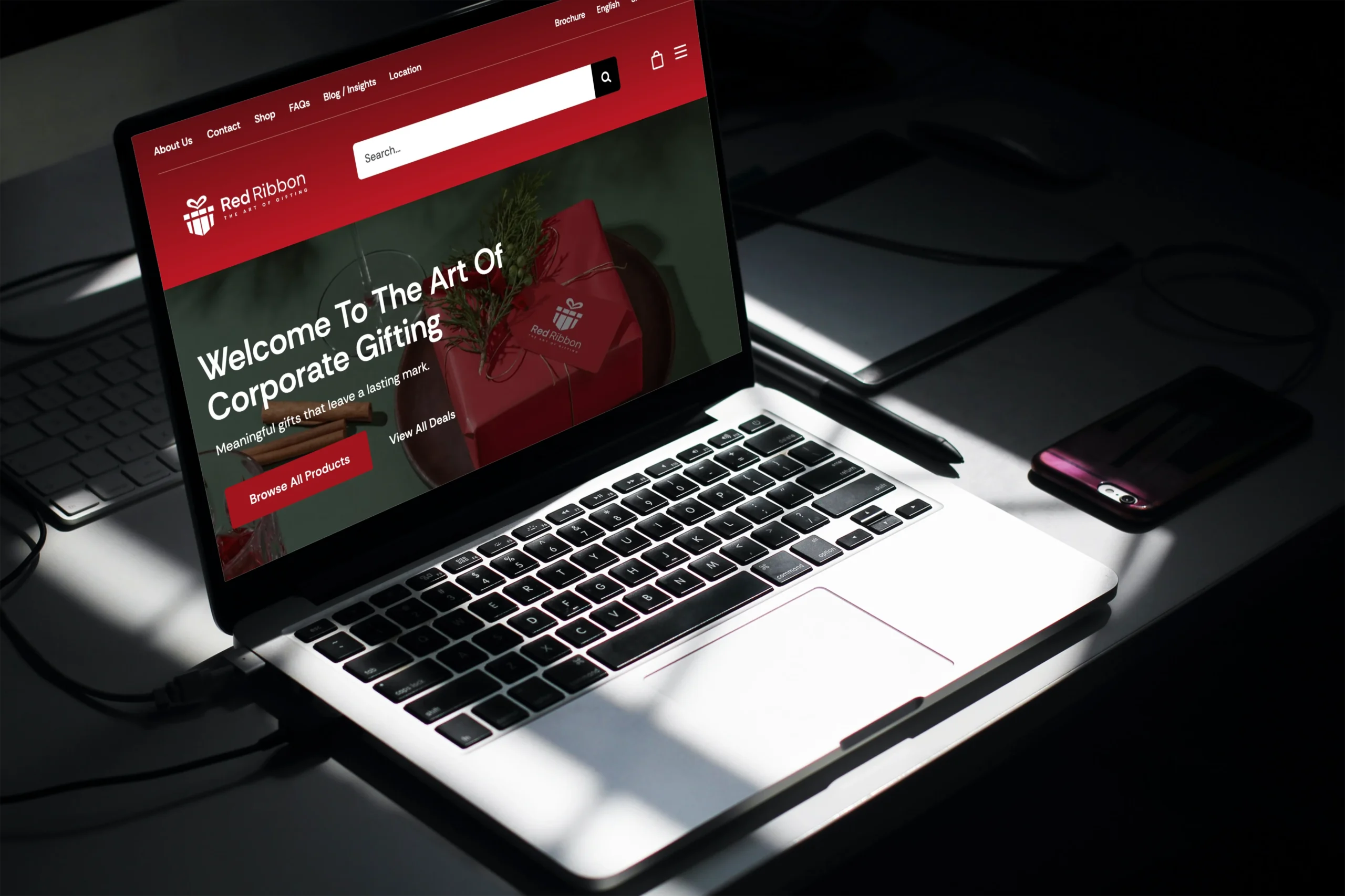 Red Ribbon Arabia website hero